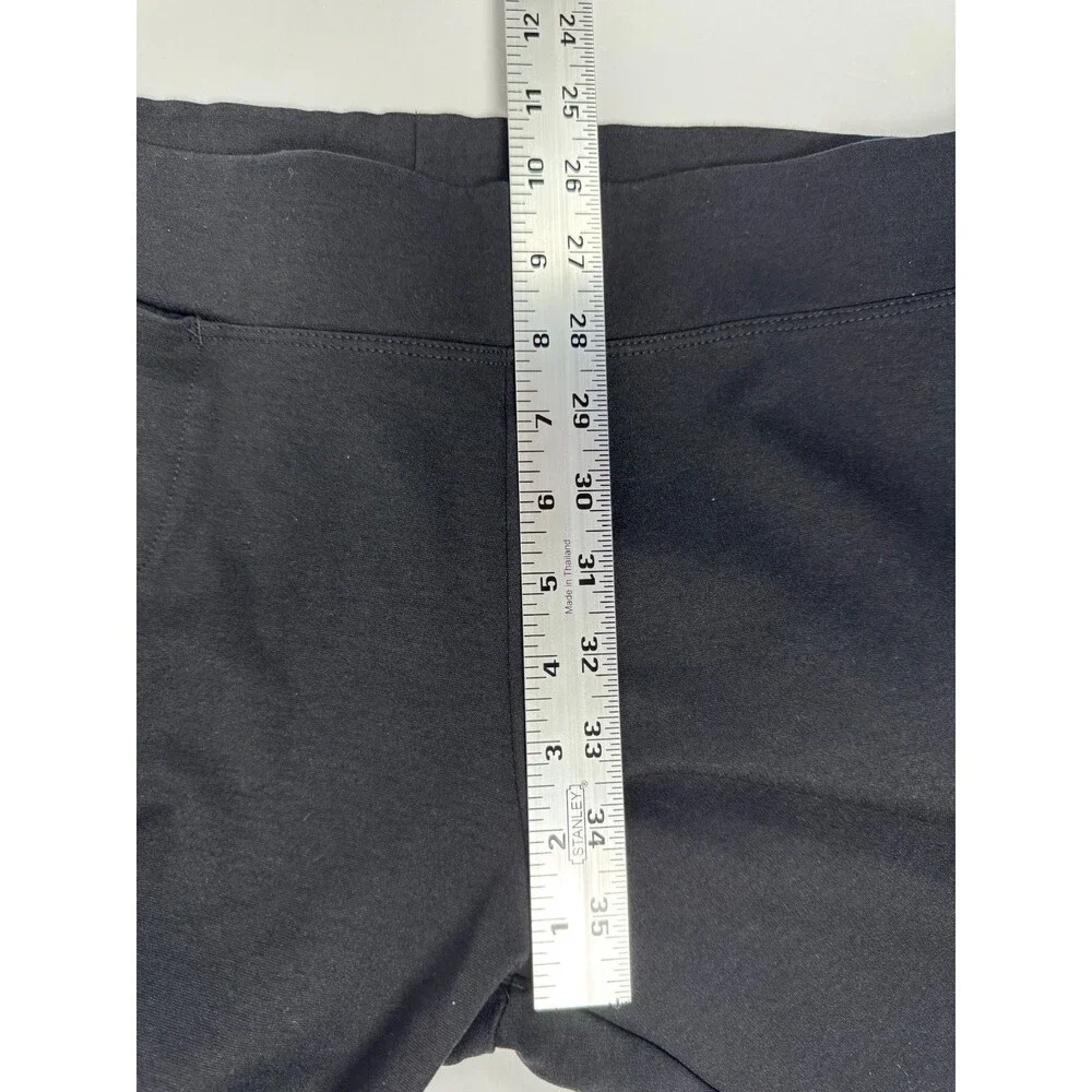 American Giant Pants Womens‎ 8 Black Cropped Flare Modal Stretch Made in USA